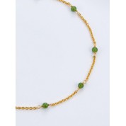 Elegant S925 Sterling Silver Jade Necklace