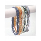 Versatile Crystal Glass Flat Beads Set