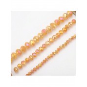 Versatile Crystal Glass Flat Beads Set