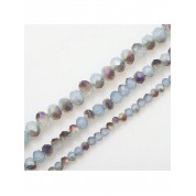 Versatile Crystal Glass Flat Beads Set