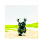 Mixed Material Tiny Bear Figurine