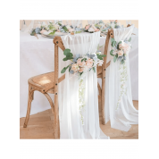 Versatile White Tulle Backdrop Curtain