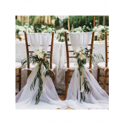 Versatile White Tulle Backdrop Curtain