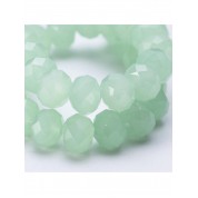 8mm Fruit Green Jade Glass Beads For Diy Crafts