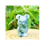 Mixed Material Tiny Bear Figurine