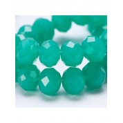 8mm Fruit Green Jade Glass Beads For Diy Crafts