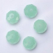 8mm Fruit Green Jade Glass Beads For Diy Crafts