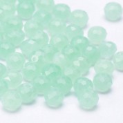 8mm Fruit Green Jade Glass Beads For Diy Crafts