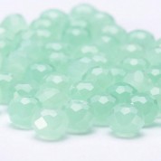 8mm Fruit Green Jade Glass Beads For Diy Crafts