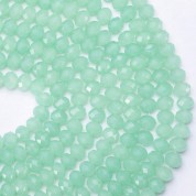 8mm Fruit Green Jade Glass Beads For Diy Crafts