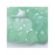 8mm Fruit Green Jade Glass Beads For Diy Crafts