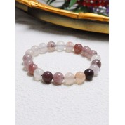 Violet Gold Silk Jade Bracelet For Ladies