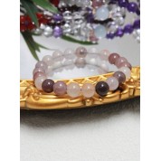 Violet Gold Silk Jade Bracelet For Ladies