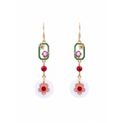 Elegant Gold Plated Blossom Earrings