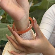 Versatile Maple Red Jade-like Bracelet