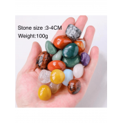 Mixed Crystal Agate & Jade Healing Stones Set