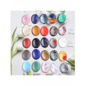 5pcs Natural Crystal Agate Jade Stress Relief Set