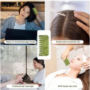 Jade Gua Sha Comb For Head Massage