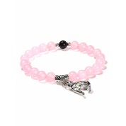 Pink & Black Magnetic Heart Couple Bracelets