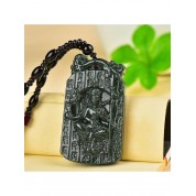 Hand Carved Cedar Necklace: Thousand-armed Guanyin