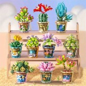 Diy Cactus Planter Building Block Toy