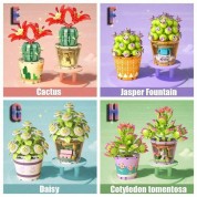 Diy Cactus Planter Building Block Toy