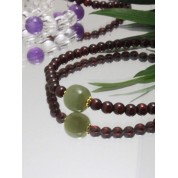 Exquisite Garnet & Hetian Jade Bracelet