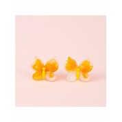 Colorful Butterfly Faux Jade Resin Earrings