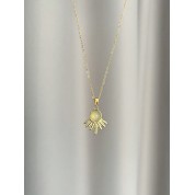 Elegant Crystal Gemstone Pendant Necklace