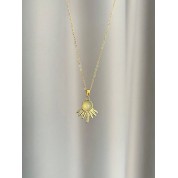 Elegant Crystal Gemstone Pendant Necklace