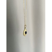 Vintage Waterdrop Stone Pendant Necklace