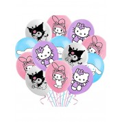 Cute Cartoon Birthday Balloons Set