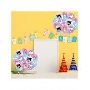 Cute Cartoon Birthday Balloons Set