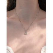 Exquisite White Jade Pendant Necklace