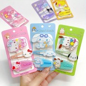 Cute Cartoon Decorative Hair Clips Set