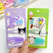 Cute Cartoon Decorative Hair Clips Set