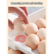 Stackable 15-grid Egg Organizer For Fridge