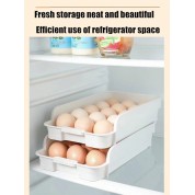 Stackable 15-grid Egg Organizer For Fridge