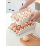 Stackable 15-grid Egg Organizer For Fridge