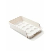 Stackable 15-grid Egg Organizer For Fridge