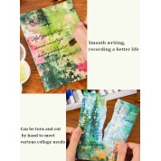 Retro Style Hand Painted Journaling Paper