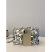 Glamorous Glittering Pvc Square Bag