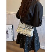 Glamorous Glittering Pvc Square Bag