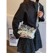 Glamorous Glittering Pvc Square Bag