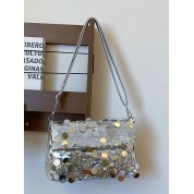 Glamorous Glittering Pvc Square Bag