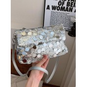 Glamorous Glittering Pvc Square Bag