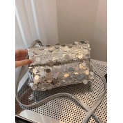 Glamorous Glittering Pvc Square Bag