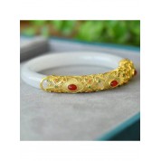 Elegant White Jade Bracelet For Ladies