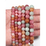 Versatile Rainbow Jade Beads For Diy Jewelry