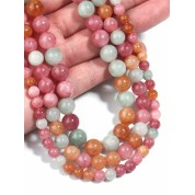 Versatile Rainbow Jade Beads For Diy Jewelry